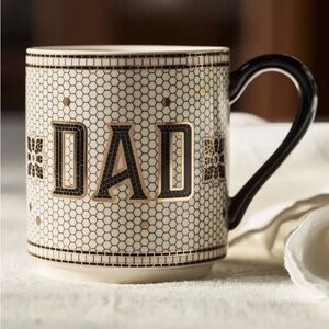 Anthropologie mug bistro tile dad